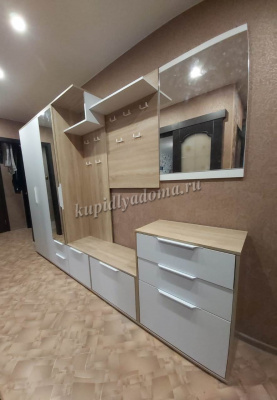 Комод-обувница Куба 13.113 N (Дуб сонома/Белый премиум)