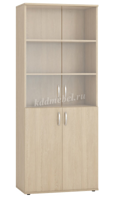 Шкаф для документов со стеклом Гермес Шк38 (Дуб сонома)