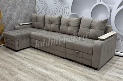 Угловой диван Евро ПДУ трансформер с оттоманкой (2 кат) Б