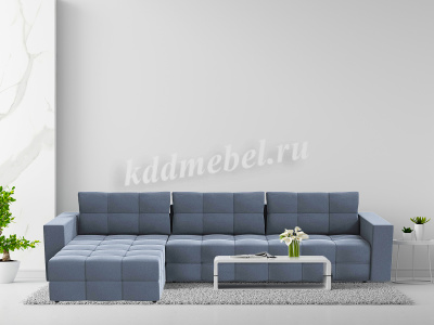 Диван угловой Бруклин-2 ДУ (Магнетика 34/Темно-серый) 