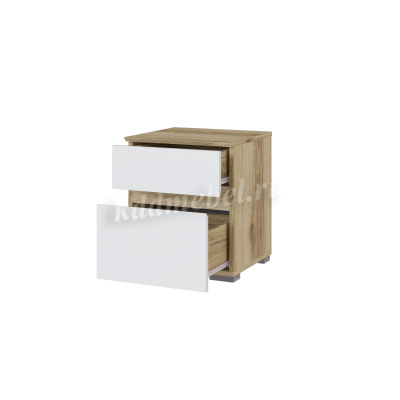 Тумба прикроватная Плейона спальня (Дуб делано/Белый)