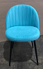 Стул обеденный Честер велюр (Бирюзовый velutto 44/Черный конус)