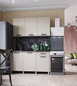 Кухня Нагано 1,5 (Кашемир/Столешница Мраморный берег)