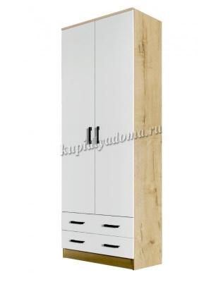 Шкаф Дуэт комбинированный (Дуб Вотан/Белый)