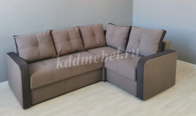 Диван угловой Гранд-3 ДУ НПБ (Tesla smoke/Светло-серый) 