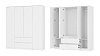 Шкаф Симпл 4-х створчатый ШК-13 (Белый) 