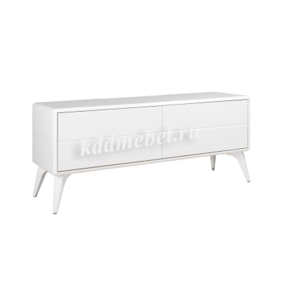 Тумба под ТВ Спейс 13.269 (Белый премиум/Белый глянец)