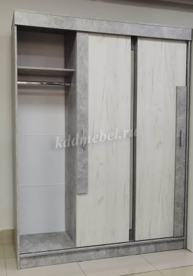 Шкаф-купе Гамма (Ателье светлый/Крафт белый)