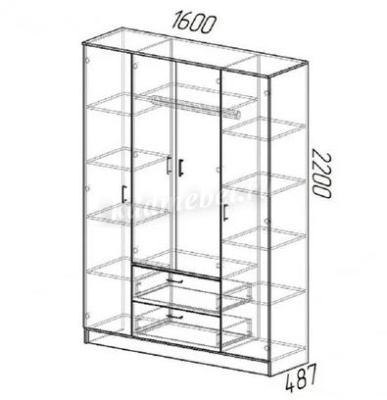 Шкаф Квадро (Белый)