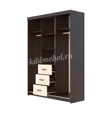 Шкаф-купе Комфорт №6 М (Венге/Дуб молочный)