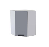 Шкаф верхний угловой УВ кухня Танго (Белый/Лайм глянец)