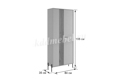 Шкаф двухдверный Доминика (Кашемир/Дуб крафт золотой)