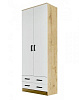 Шкаф Дуэт комбинированный (Дуб Вотан/Белый)
