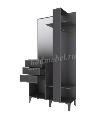 Прихожая Толедо Центральная секция ТЦС-30 (Графит серый)