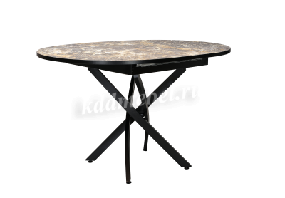 Стол обеденный раскладной Норд-4 (Опора Черный муар/Столешница Фотопечать S-249)