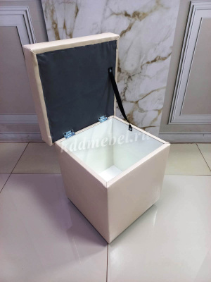 Пуф мягкий (Кожзам Бежевый)