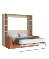 Раскладушка-плюс откр_Сонома+Белый с диваном+белье_Оранжевый0001