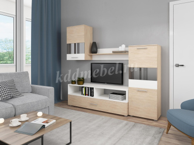 Гостиная Оскар 1 (Дуб сонома/Белый)