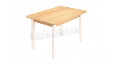 Стол обеденный Линаура ЛДСП (Дуб сонома/Опора белая)