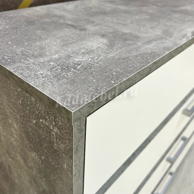 Комод Денвер 4 ящика КМ 01 (Ателье светлое/Белый)