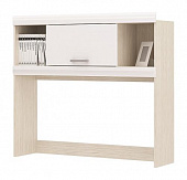 Надстройка над столом Симба (Дуб белфорт/Белый глянец)