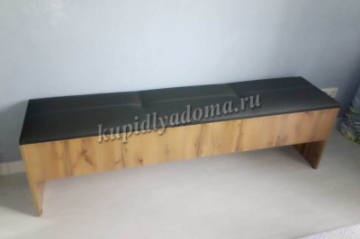 Скамья Бруно с ящиком (Дуб Вотан)