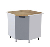 Шкаф нижний угловой УР кухня Танго без столешницы (Белый/Лайм глянец)