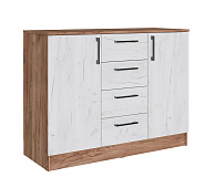Комод Вегас (Дуб крафт табачный/Дуб крафт белый)