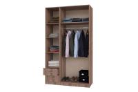 Шкаф 3-ств. с перегородкой шимо наполн