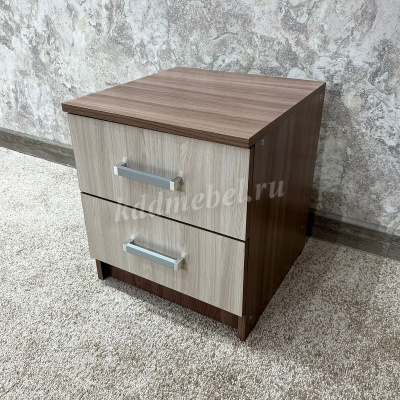 Тумба прикроватная Камелия 2 шт (Ясень шимо темный/Ясень шимо светлый)