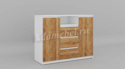 Комод Лаванда КМ 01 (Белый/Крафт золотой)