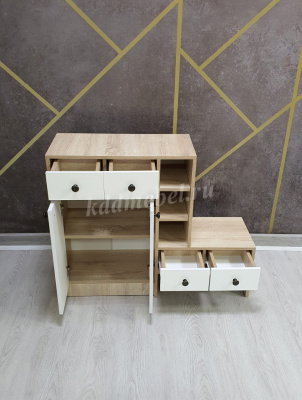 Обувница Комфорт-1 (Дуб сонома/Белый)