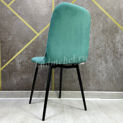 Стул обеденный Ник (Пыльно-бирюзовый Velur 43/Черный)