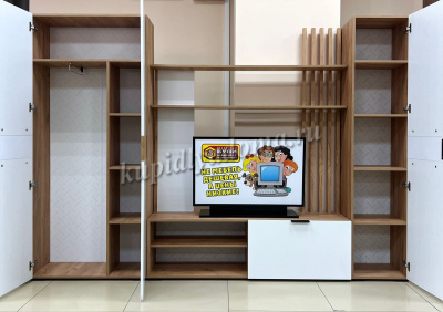 Гостиная Бери К-2 (Дуб крафт золотой/Белое дерево)