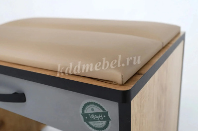 Тумба Ольга Лофт-5.1 (Крафт золотой/Темно-серый)