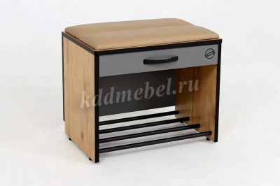 Тумба Ольга Лофт-5.1 (Крафт золотой/Темно-серый)