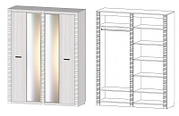 Шкаф Ривьера 4-х створчатый (Анкор светлый)