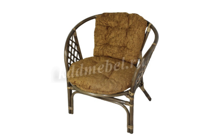 Кресло RJG-Bahama (Ротанг №6, ткань Mulan 152)