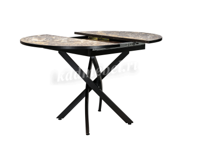 Стол обеденный раскладной Норд-4 (Опора Черный муар/Столешница Фотопечать S-249)