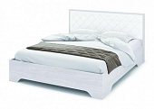 Кровать Сальма 1.6 с подъемным механизмом КР-026 (Анкор светлый/Белый глянец)