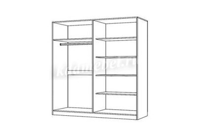 Шкаф 4-х дверный Уют (Дуб сонома/Белый)