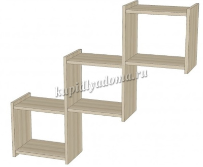 Полка Квадро (Ясень шимо светлый)