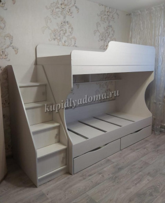 Кровать двухъярусная Каприз-22 (Анкор белый)