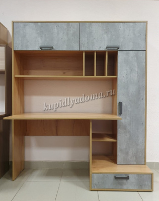 Стол письменный Техно (Крафт/Бетон)