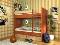 Кровать-2-х-ярусная