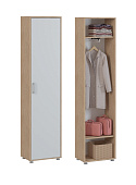 Шкаф для одежды  Энтер 1 (Дуб сонома/Белый)