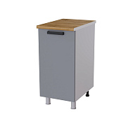 Шкаф нижний глубокий Г4Р кухня Кампео без столешницы (Белый/Серый)