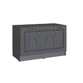 Тумба с мягким сиденьем Апполия 800 (Графит/Лунный кратер)