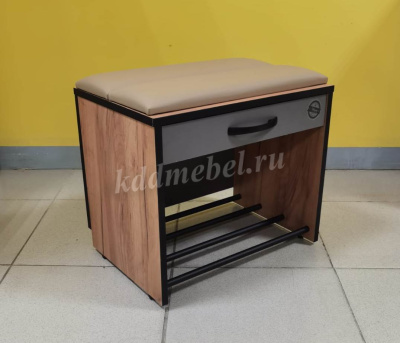 Тумба Ольга Лофт-5.1 (Крафт золотой/Темно-серый)