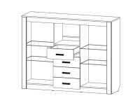 Ривьера комод нап